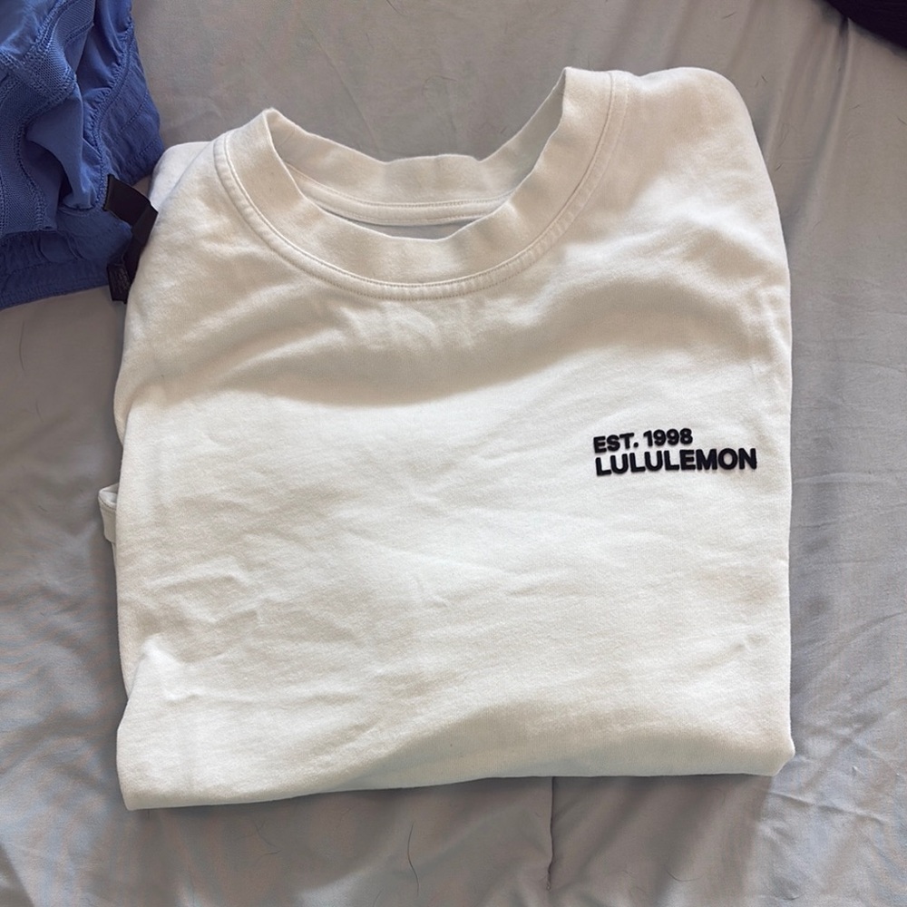 lululemon athletica White Crop Top